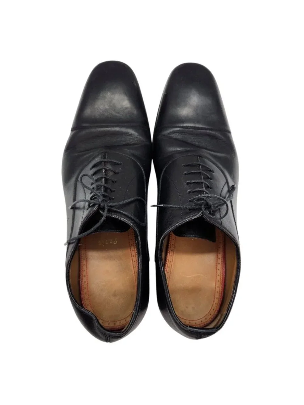 Christian Louboutin Greggo Oxford Lace Up Dress Shoes 40.5 7.5 Flat Calf Leather